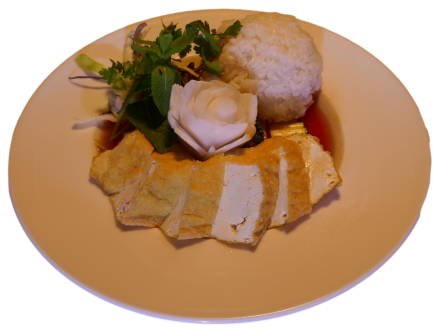 Spezial Tofu - Erdnuss Curry Sauce (leicht scharf)